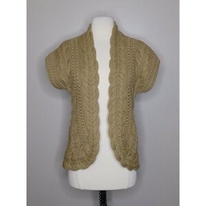 Cozy Tan Cable Knit Sweater